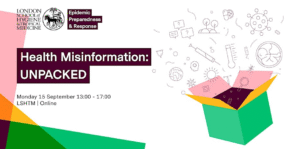 London School of Hygiene and Tropical Medicine - Health Information Unpacked event graphic