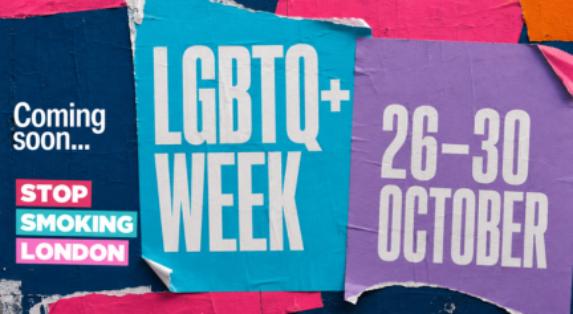 Stop Smoking London LGBTQ+ Week 26-30 October 2026