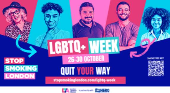 Stop Smoking London LGBTQ+ Week 26-30 October 2026