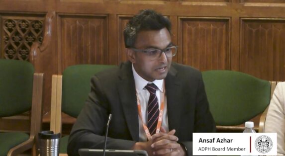 ADPH gives evidence to Transport Committee